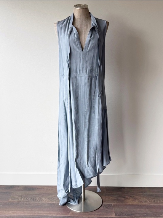 Marni Dresses & Skirts - Marni Blue Asymmetric Creased Viscose Dress